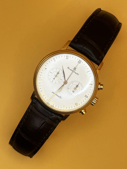Blancpain Villeret Chronograph Rose Gold w/ Box
