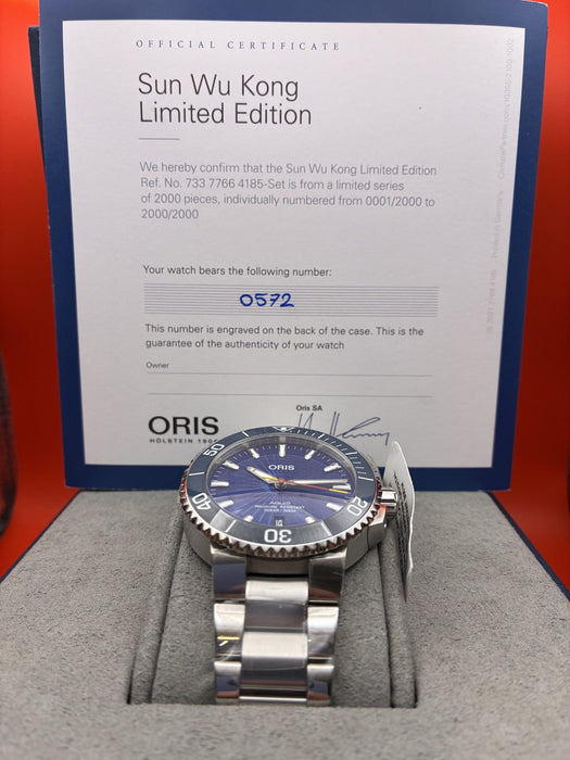 As New Oris Sun Wu Kong Limited Edition w/ box and papers