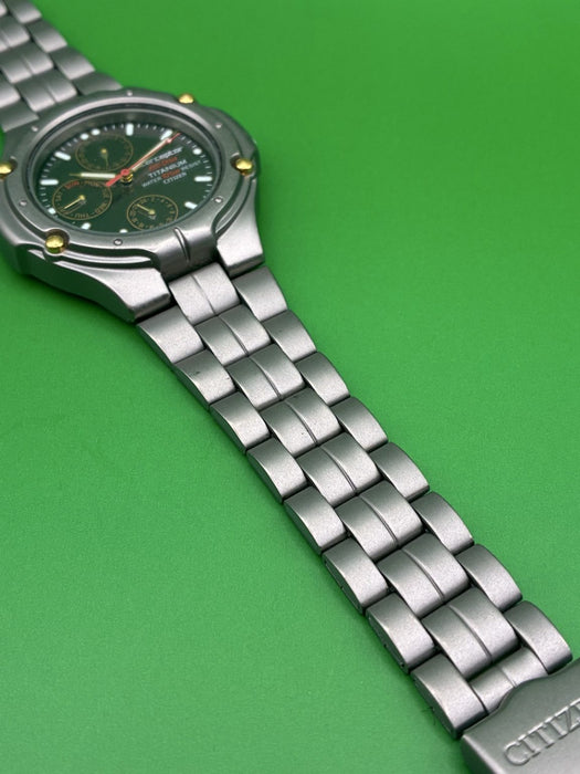JDM Neo Vintage Citizen Interceptor Titanium Wristwatch