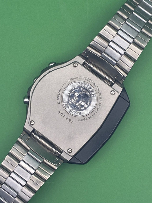 JDM Neovintage Citizen Atessa Eco-Drive Titanium Wristwatch