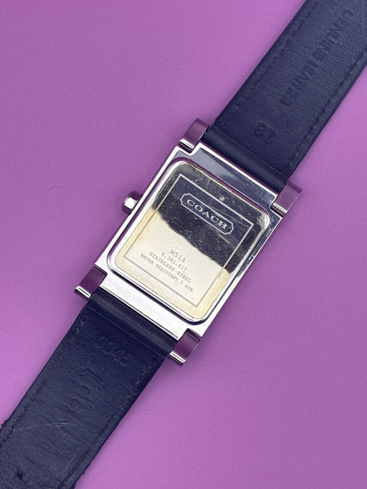 Swiss Made Coach Wristwatch in Tank style w/ B&P