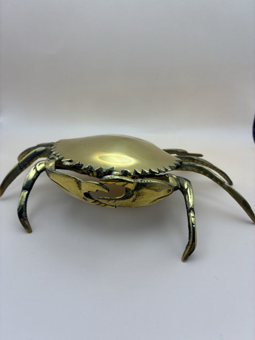 Handmade Crab Ashtray Cast in Brass