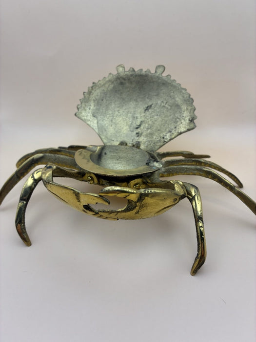 Handmade Crab Ashtray Cast in Brass