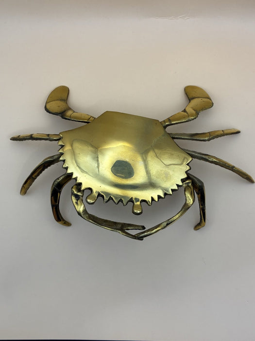 Handmade Crab Ashtray Cast in Brass