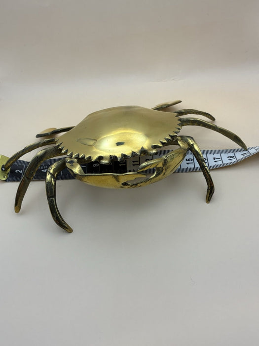 Handmade Crab Ashtray Cast in Brass