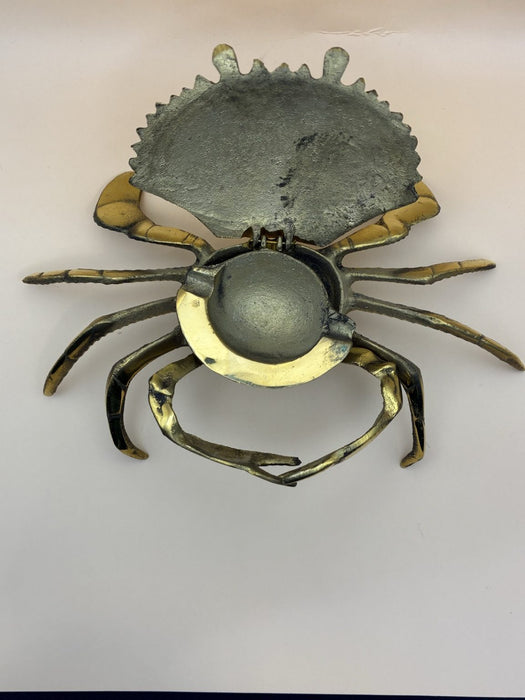 Handmade Crab Ashtray Cast in Brass