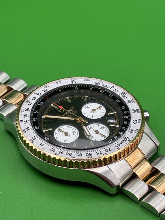 Guionnet Flighttimer Chronograph SS/RG Plated with box