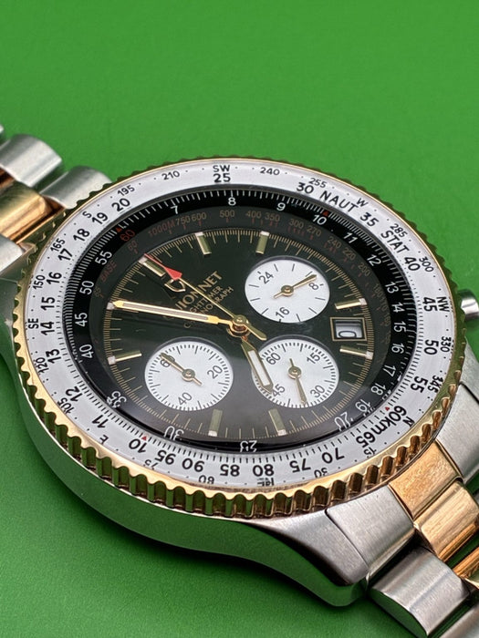 Guionnet Flighttimer Chronograph SS/RG Plated with box