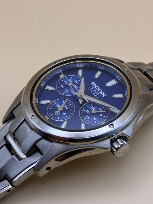 Seiko JDM ROOX Titanium Solar Calendar Wristwatch