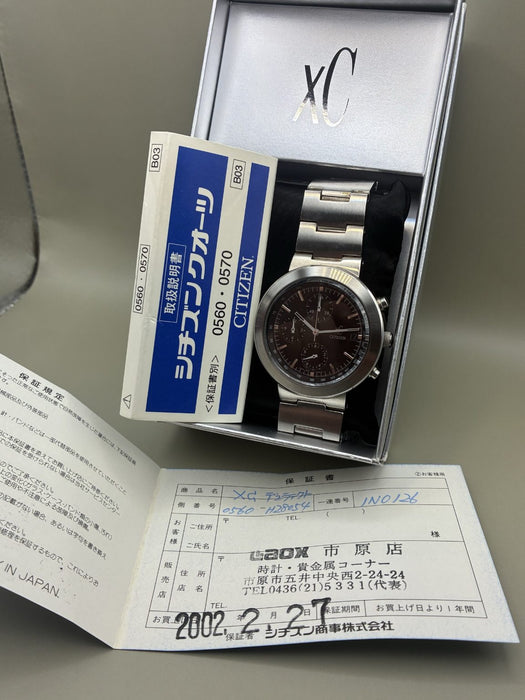 CITIZEN JDM Chronograph w/ Box and Papers 0560-H28054