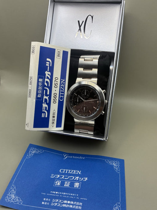 CITIZEN JDM Chronograph w/ Box and Papers 0560-H28054